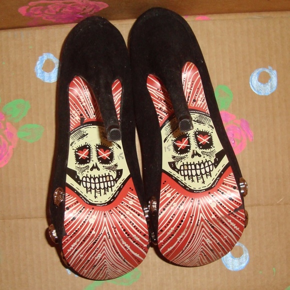 Promise Shoes - Promise Skull Platform Heels Size 5 1/2